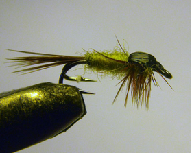 Мушка на двойнике Natural Weighted Olive